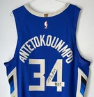 Giannis Antetokounmpo "MVP" Signed NBA Bucks Nike Authentic ADV City Jersey JSA