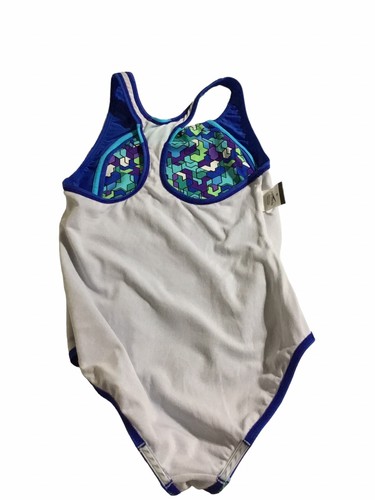 Girls SPEEDO 1 PC Swimsuit Size 16 Geometric COLORFUL BRIGHT EUC - Picture 6 of 10