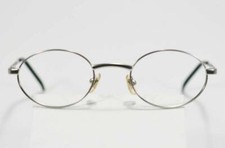 Fossil Unisex DREW Brush Silver Metal Eyeglass Frames Designer Style Rx Eyewear