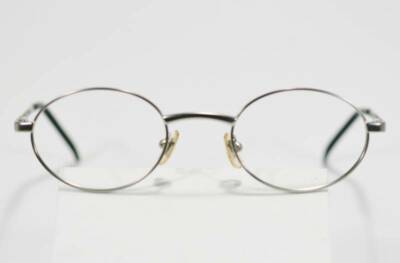 Fossil Unisex DREW Brush Silver Metal Eyeglass Frames Designer