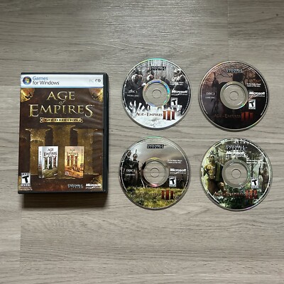 Age of Empires III 3: Gold Edition PC Product Keys Included Complete W/Manuals