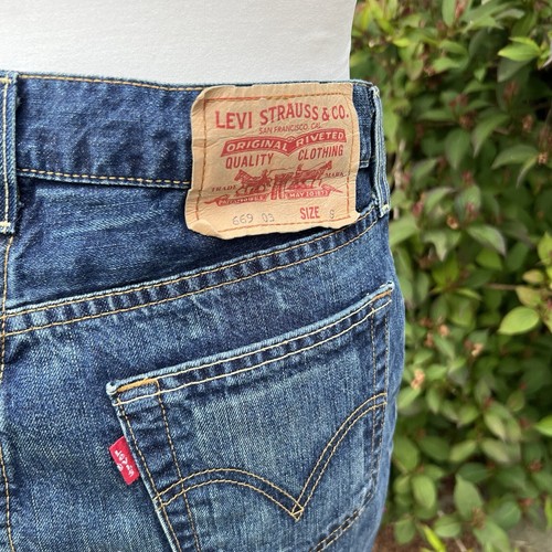 Levi's 669 Levi Strauss 90s Y2K Denim Skirt Straight Pencil Back & Front Slits S - Picture 13 of 21