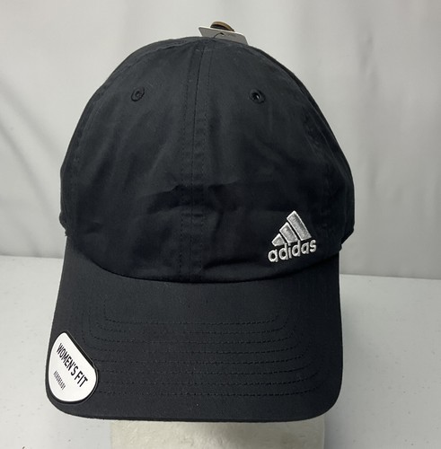 Adidas Hat Baseball Cap Aeroready One Size Adjustable Women Black White Logo NWT - Picture 6 of 7