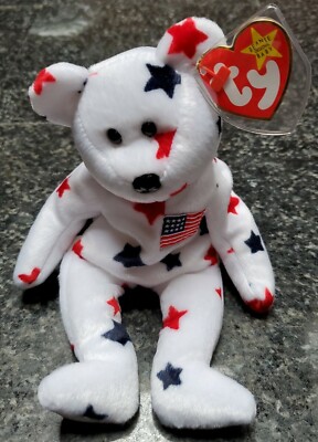 Ty Beanie Baby Glory The Bear 1997 Error Tag 4188 original