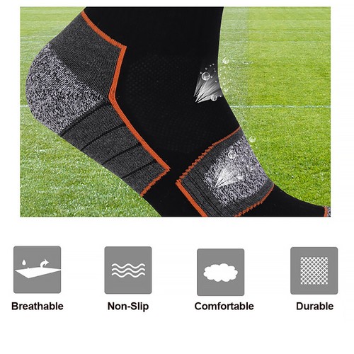 Sports Socks Mens Cotton Running Work Quarter Crew Heavy Duty Cushion 1-2 Pairs - Picture 2 of 14