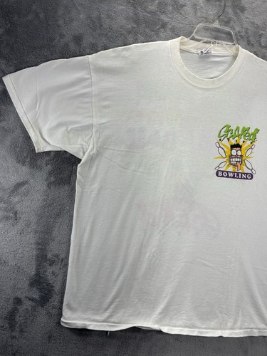 VTG Delta USA Made T-Shirt XL Single Stitch Scared Stiff Bowling 1995 Changes - Picture 3 of 17
