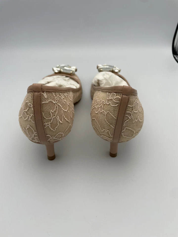 L.K. Zapatos de tacón Bennett Juliet para mujer cristales encaje malvavisco 36,5. Nuevo Foto 3 de 4