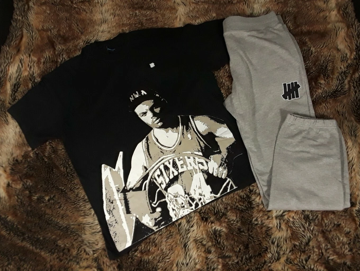 Thé vintage Charles Barkley NWA INVAINCU avec pantalon de survêtement combo goutte à goutte taille 2XL RARE 