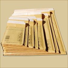 Luftpolstertaschen Gr. B/2 DIN A6+ goldgelb Luftpolsterumschl&auml;ge Versandtaschen