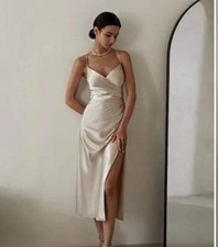 Abito Light in the Box, in crema, taglia 10