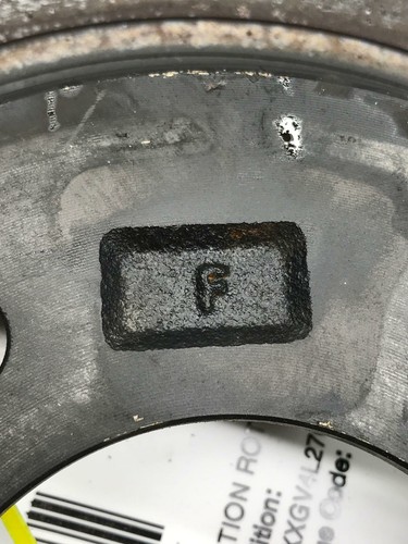 2016 KIA OPTIMA Rear Brake Disc Rotor Cross Drill Slotted Driver Left LH Used - Picture 3 of 16