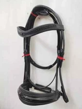Shimmer Patent Dressage Leather Bridle Brow-band Leather Softy Padding.