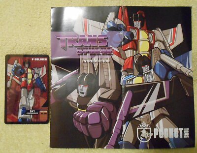 Pocket Toys Trans Sphere Seekers Decepticon Starscream instructions & card only