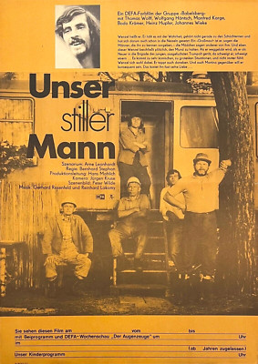 DDR Progress Filmplakat A2 - Unser stiller Mann - DEFA mit Thomas Wolff 1976