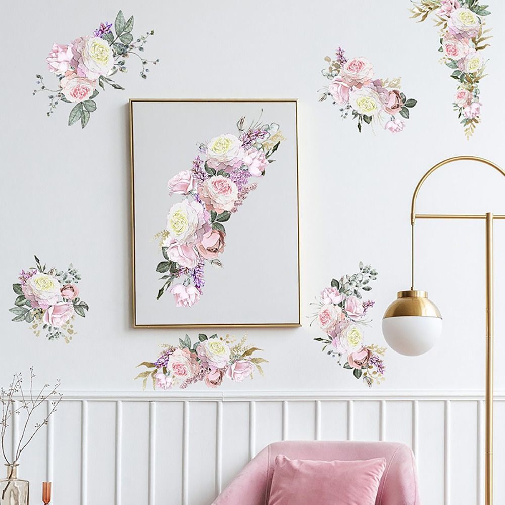 Peony Flower Wall Stickers Remove Wall Art Universal Home Decor Home eBay