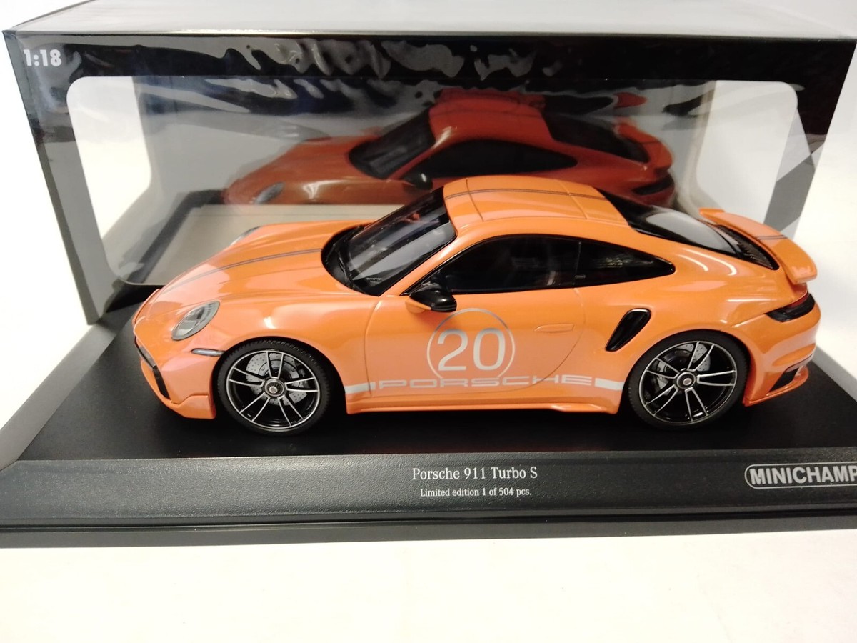 Minichamps Porsche 911 Turbo S Sportdesign Package Orange 2021 1