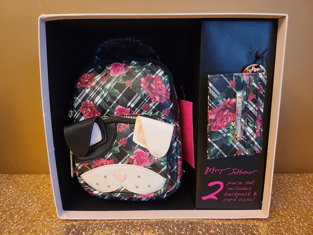 NEW - Betsey Johnson 2 Piece Set includes Dog Flower Mini  display picture 1