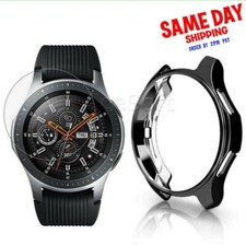 TPU Case Tempered Glass Screen Protector for Samsung Galaxy Watch 46mm SM-R800N