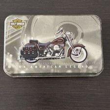1999 Harley Davidson 2 Decks of Playing Cards Card Deck in Metal Tin Case