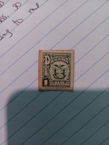 Canal Zone - 1924 - 1 Cent Green w Canal Zone Dropped E Overprint Variety #68 - Picture 4 of 4