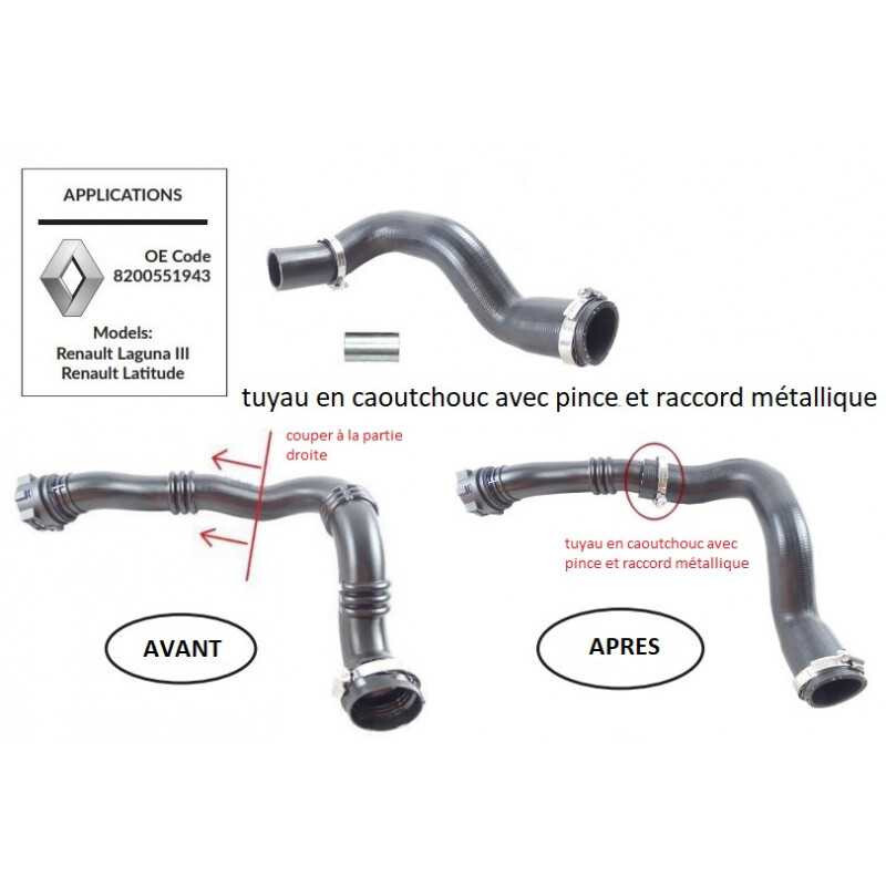 Durite de turbo Laguna 3 2.0 DCI tuyau de suralimentation intercooler 8200551943