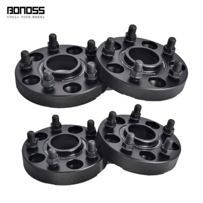 Front 25mm + Rear 30mm 5x114.3 CB60.1 Black Wheel Spacers for Lexus GS450, IS350