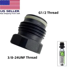 Threaded Cylinder (3/8-24UNF Thread) To Paintball Tank Thread (G1/2-14) Convert