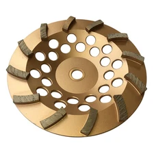 7" Concrete Grinding Cup Wheels 12 Diamond Abrasive Seg 7/8"-5/8" Arbor