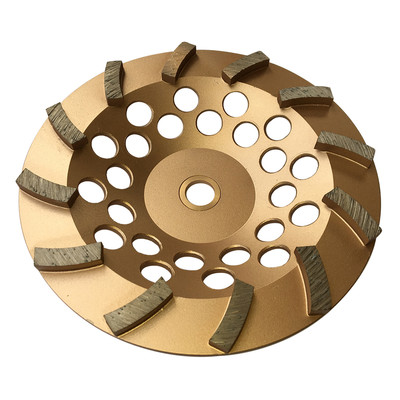 7'' Concrete Grinding Cup Wheels 12 Diamond Abrasive Seg 7/8''-5/8'' Arbor