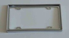 Plastic 3d License Plate Frame Chrome