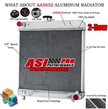 2 Row Radiator For 1976-85 Mercedes Benz S-Class W126 280S 1978-1985 W123 AT