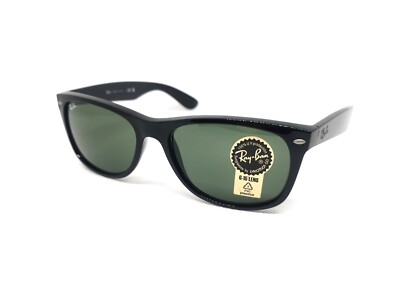 Ray-Ban 2132 NEW WAYFARER 901 58 18 | Sonnenbrille schwarz | Gläser G-15