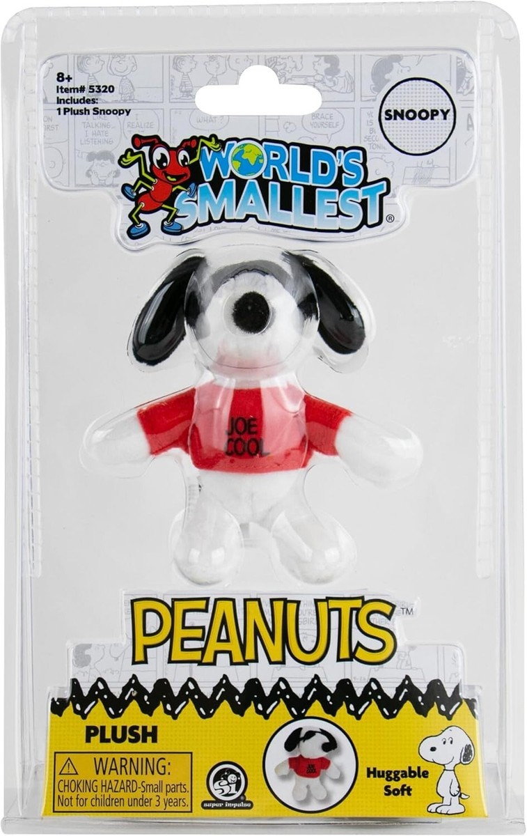 レア SNOOPY penuts Worlds Smallest Peanuts Plush - Joe Cool Snoopy | eBay
