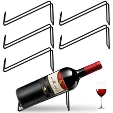 6PCS Wine Bottle Rack, Single Wine Holder Stand for Tabletop Display, Simple ...