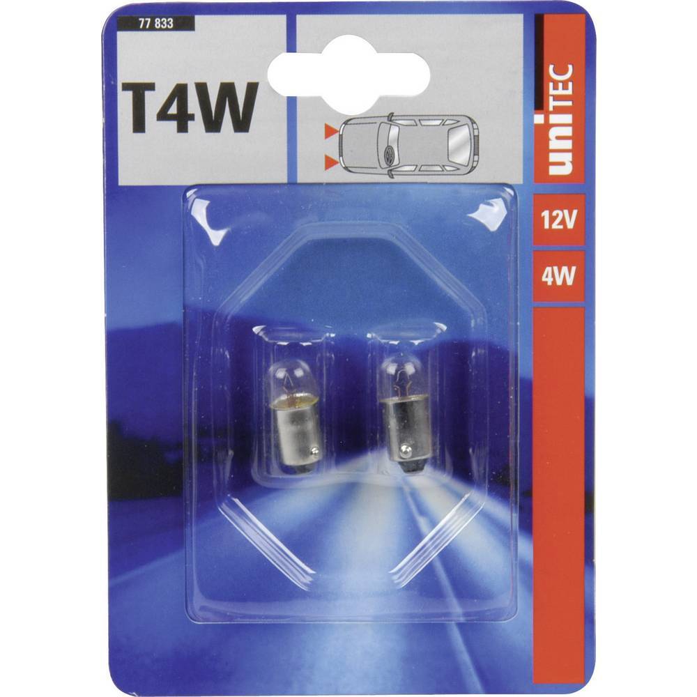 2er Multipack Unitec 77833 Signal Leuchtmittel Standard T4W 4 W 12 