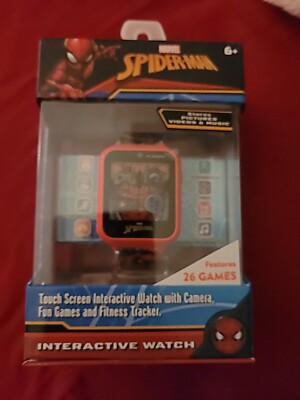 NEW Marvel Spiderman Kids Interactive Smart Watch 26 Games - Main Image