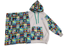 Black Girl African Skirt and Hoodie Set Outfit For Women