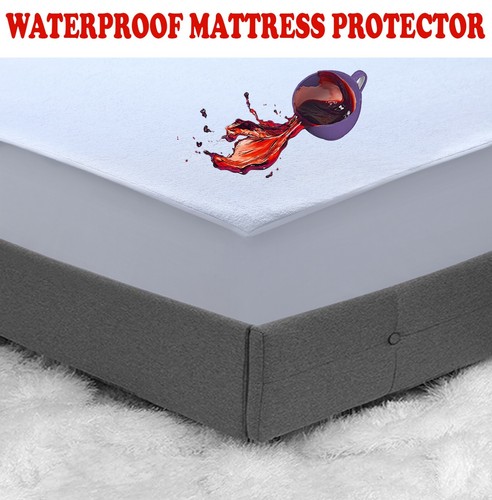 Travel Cot Mattress Waterproof Terry Protector Toddler Baby Bed Cover 140 x 70cm - 第 10/24 張圖片