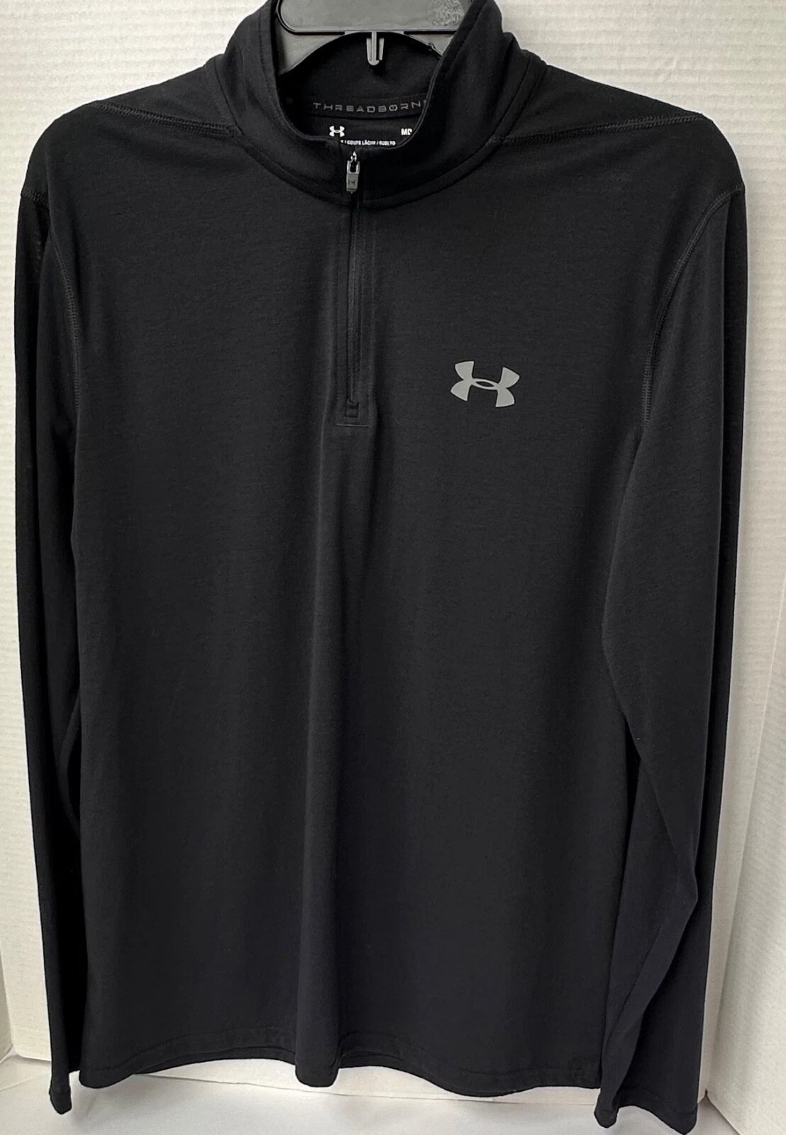 Under Armour Threadborne Loose Heatgear Men's black Long sleeves Size M. Free Sh