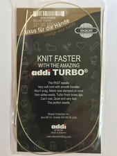addi Turbo  Circular Knitting Needles Skacel USA US 000 1.5mm , 32 inch 80cm 