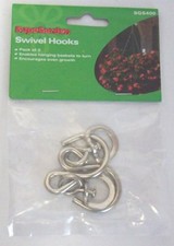SupaGarden Pack Of 2 Swivel Hanging Basket Hooks Encourages Even Growth