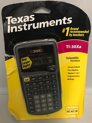 Texas Instruments TI-30Xa Scientific Standard, New Larger Digits! - Black