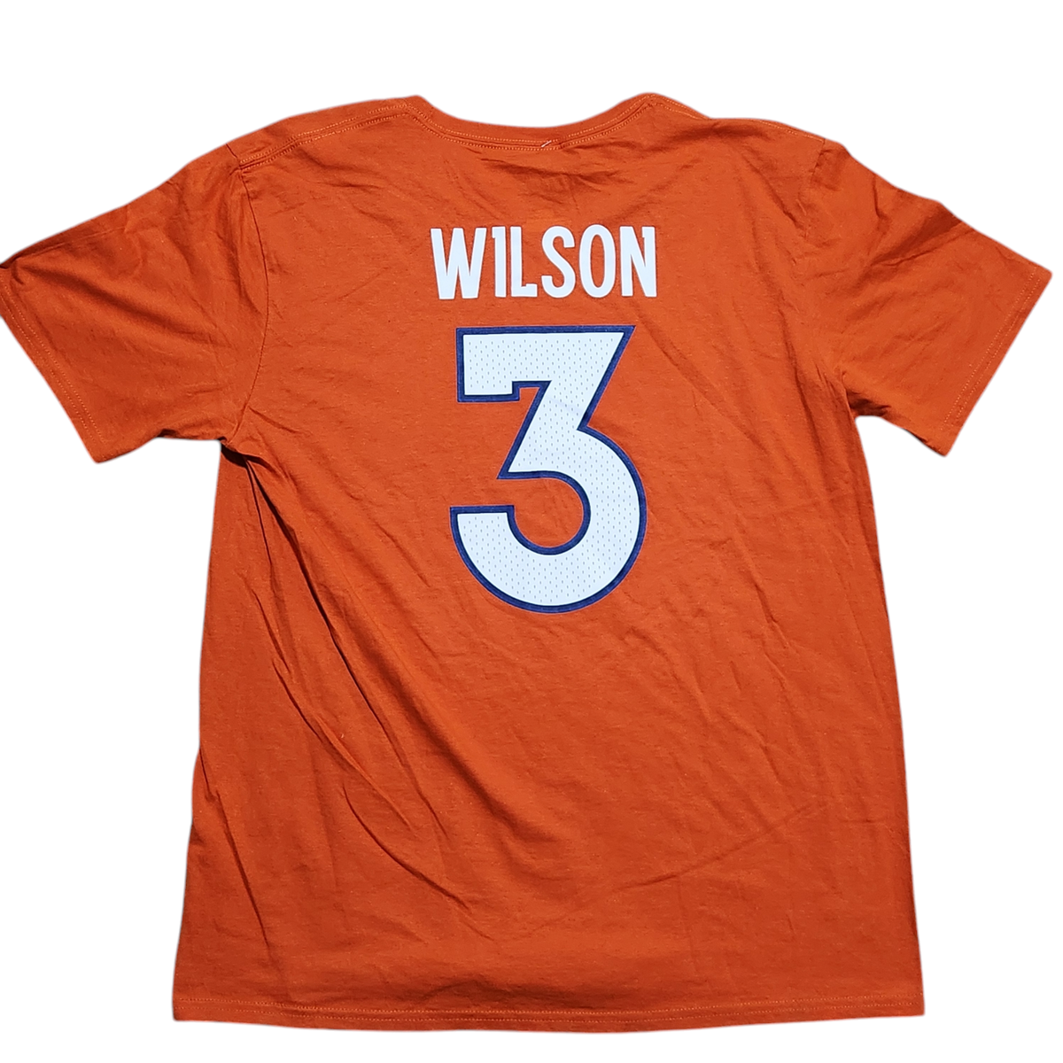 Fanatics Denver Broncos Russell Wilson 3 Shirt Jersey L Men Orange
