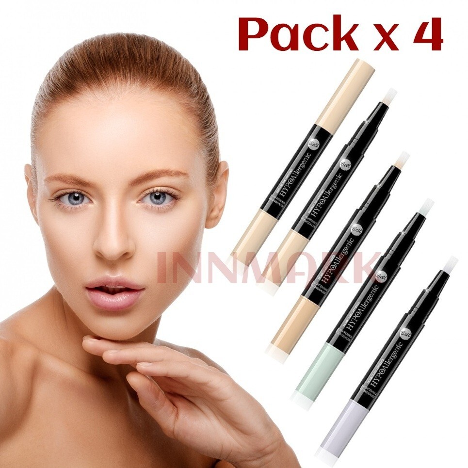 Bell HYPOAllergenic Lightening Concealer Easy & Silky Application Pack x 4 / 259