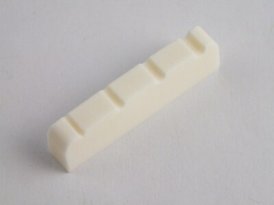 38 mm Knochenmutter flache Basis + vorgeschnittene Saitenschlitze für 2 a Seite 4 Saiten BASSGITARRE