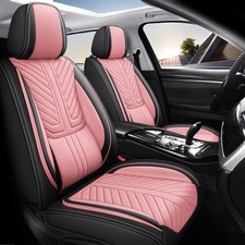 Universal 5-seat Car Seat Covers Nappa Leather Breathable Seat Cushion Protector