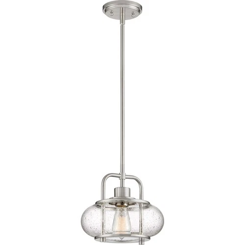 Quoizel TRG1510BN Trilogy 10" Mini Pendant in Brushed Nickel - Picture 2 of 2