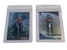 2025 ABSOLUTE FOOTBALL- JALEN MILROE (2) CARD RC LOT - EMERALD & BY STORM INSERT