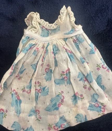 1950’s Vogue Ginny Doll Night Gown Cotton Doll Nightwear Tagged 8 IN Doll Gown