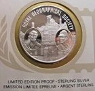 BULLION 1980 International Society Of Postmasters Silver Proof ROYAL GEOGRAPHIC